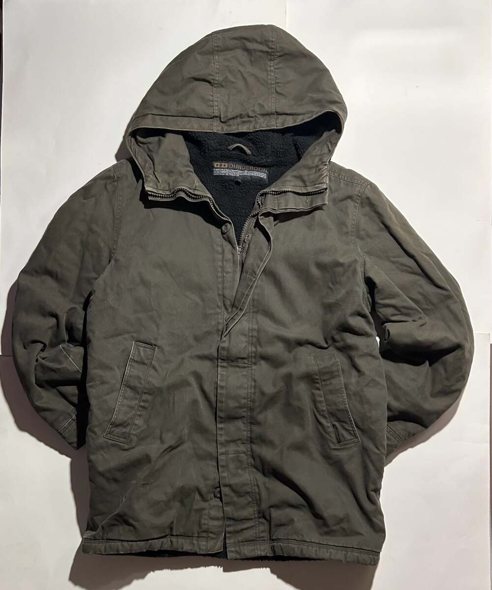 Dunderdon J25 Coated Canvas Sherpa-Lined Hooded Jacket